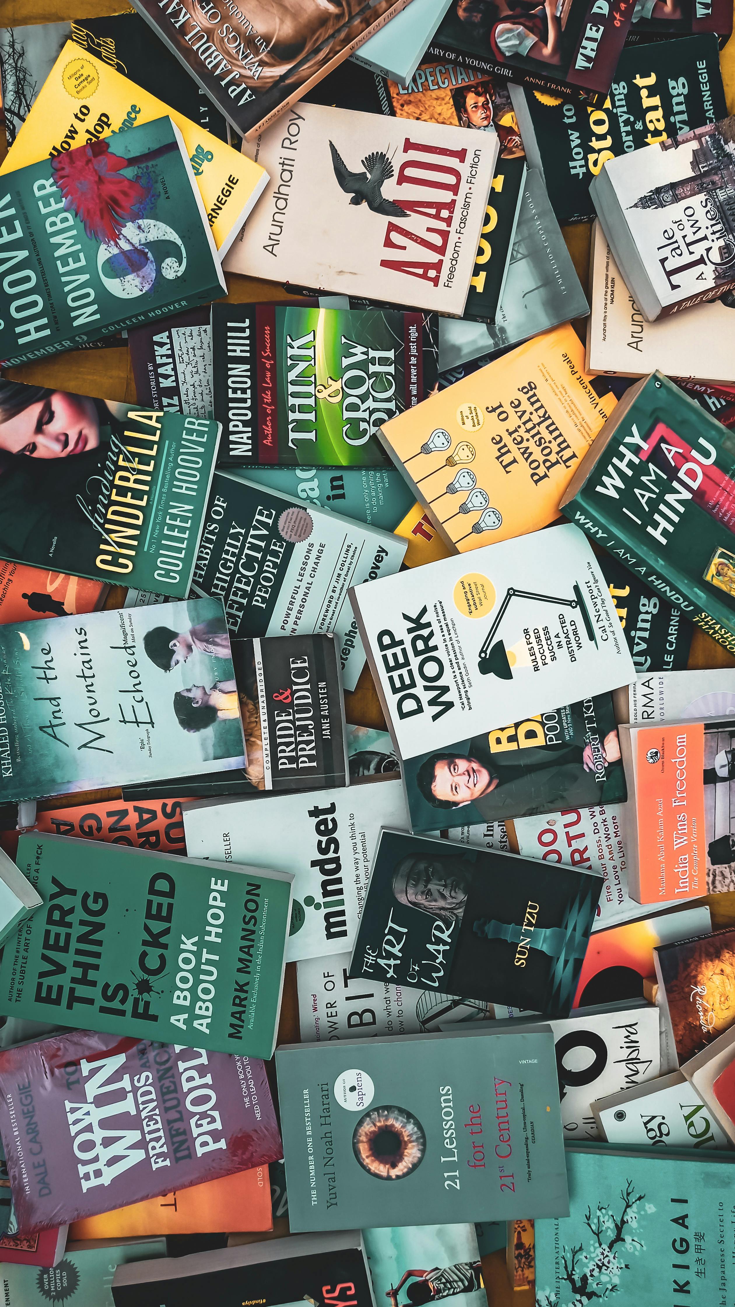 Books with different cover designs Books with different cover designs
