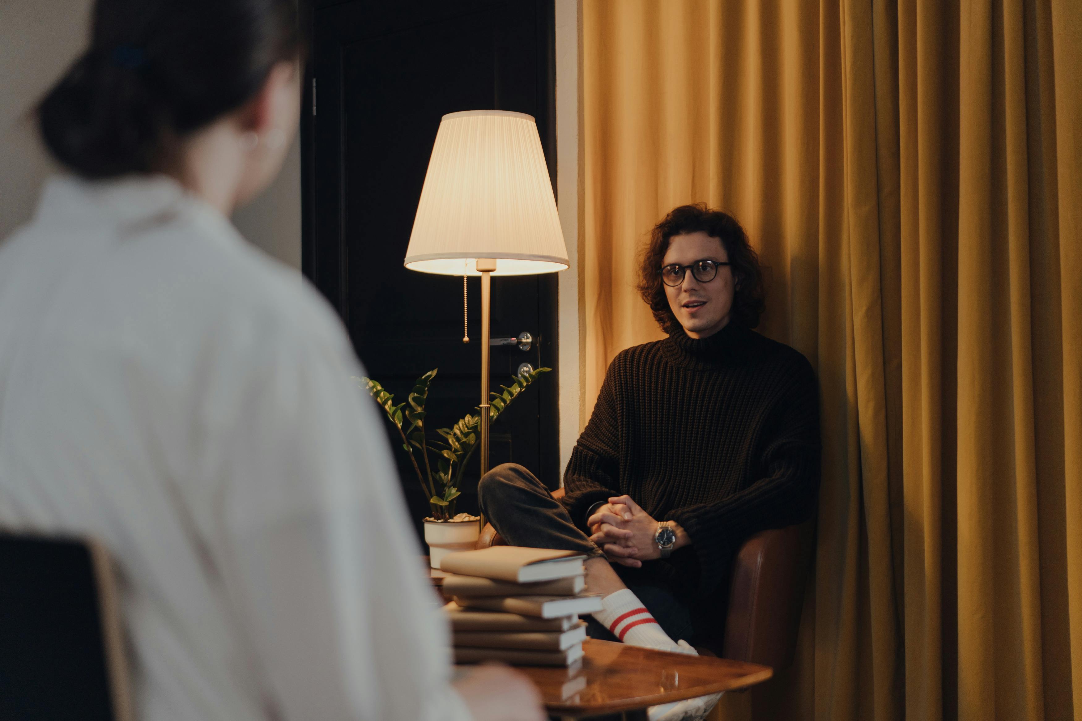 An image of Authors having a conversation An image of Authors having a conversation