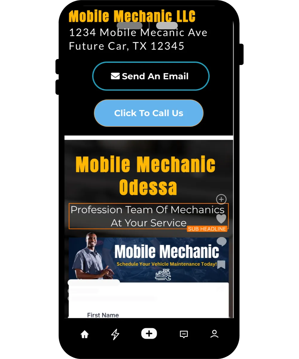 Website on mobile phone Website on mobile phone