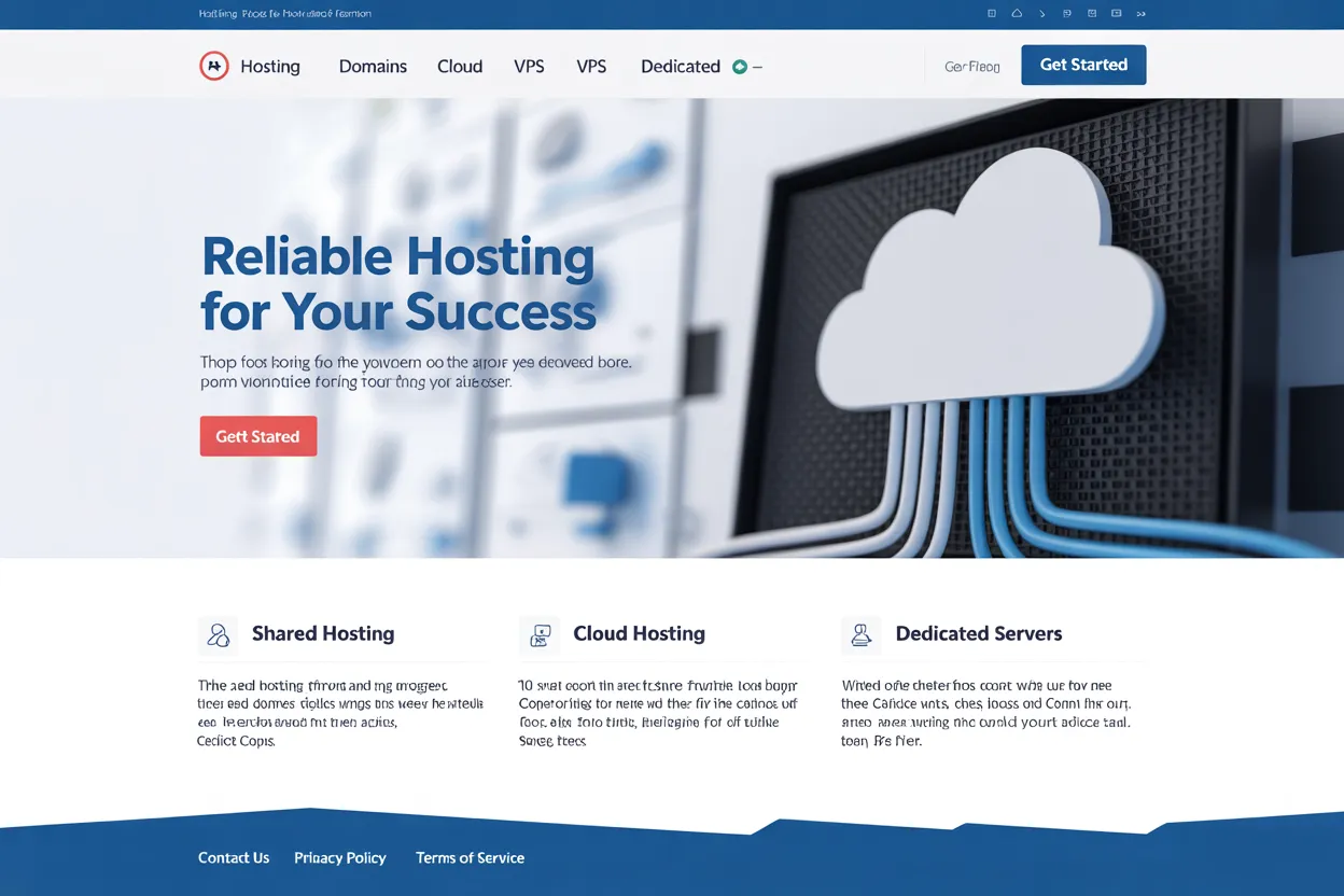 Image of website hosting Image of website hosting
