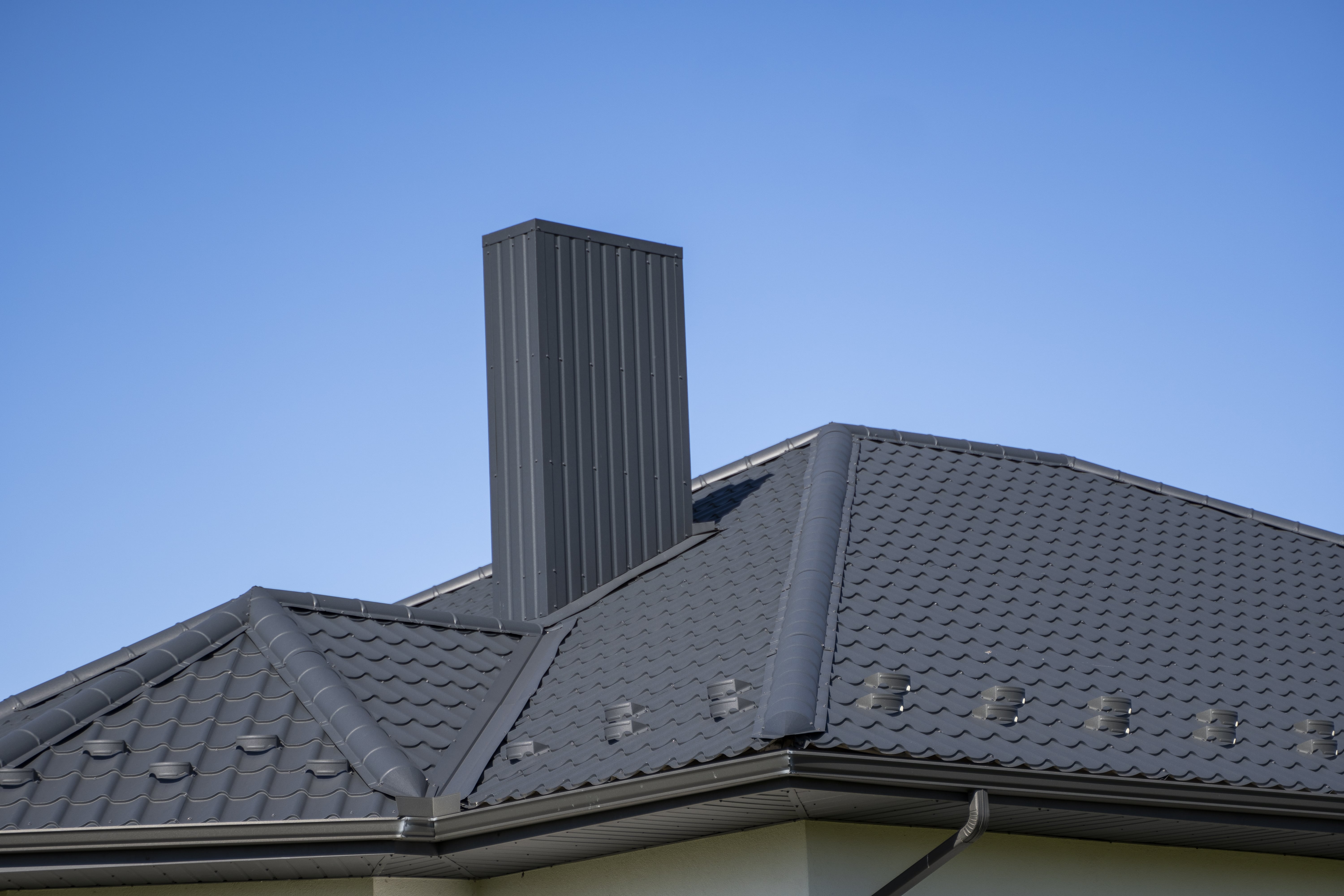 Beautiful installed metal roof 