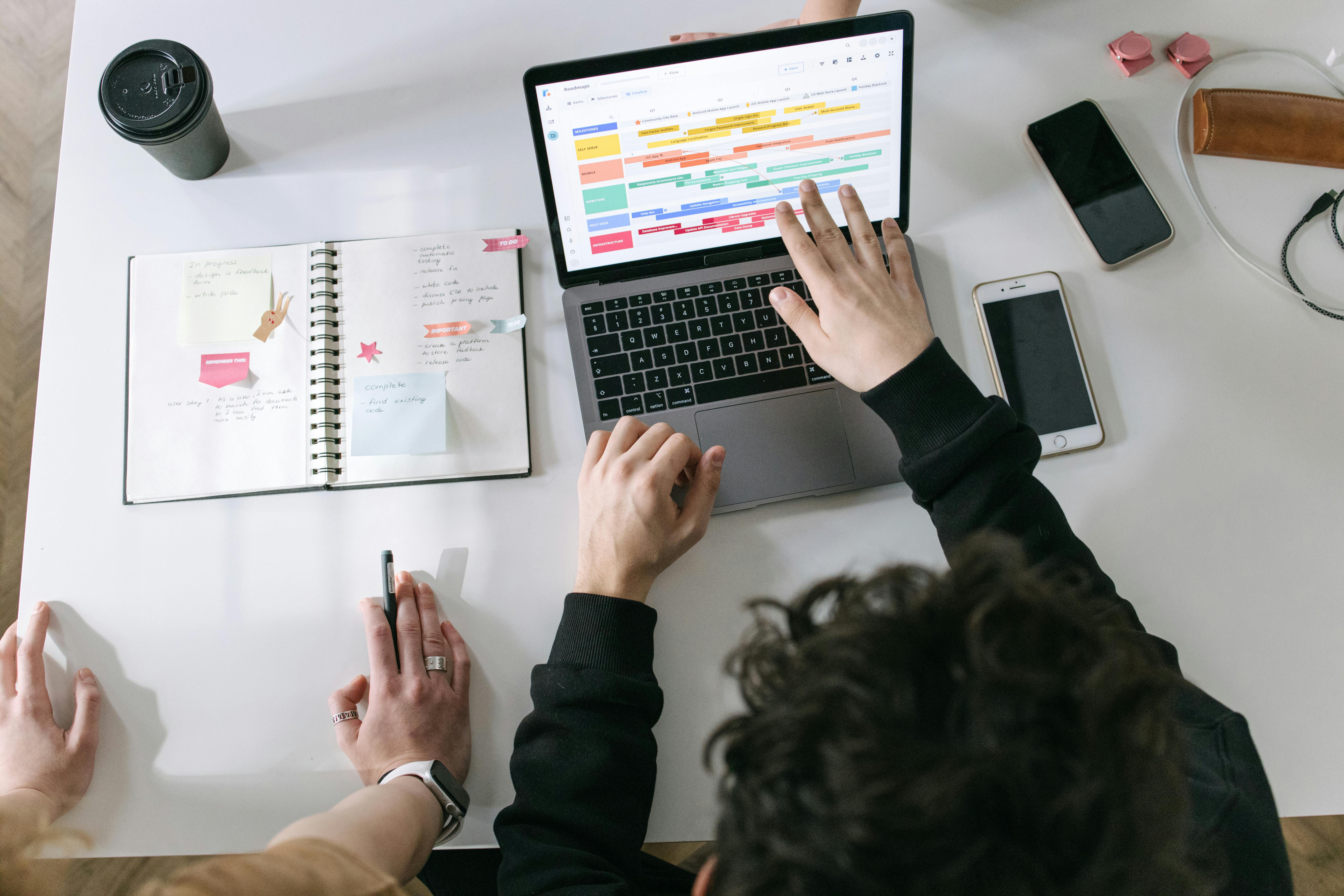 2 people working together on research and ideas, photo by ivan Samkov from Pexels 2 people working together on research and ideas, photo by ivan Samkov from Pexels