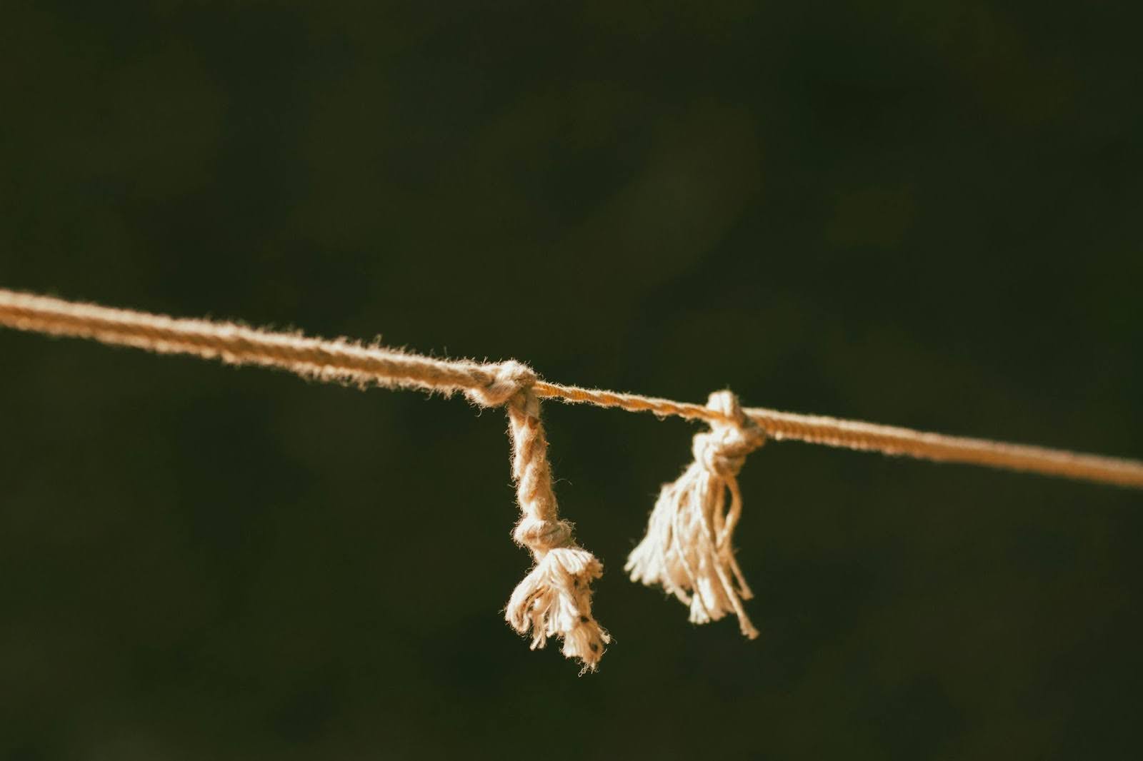 Frayed rope showing vulnerability representing greatest weakness interview question and self-awareness Frayed rope showing vulnerability representing greatest weakness interview question and self-awareness