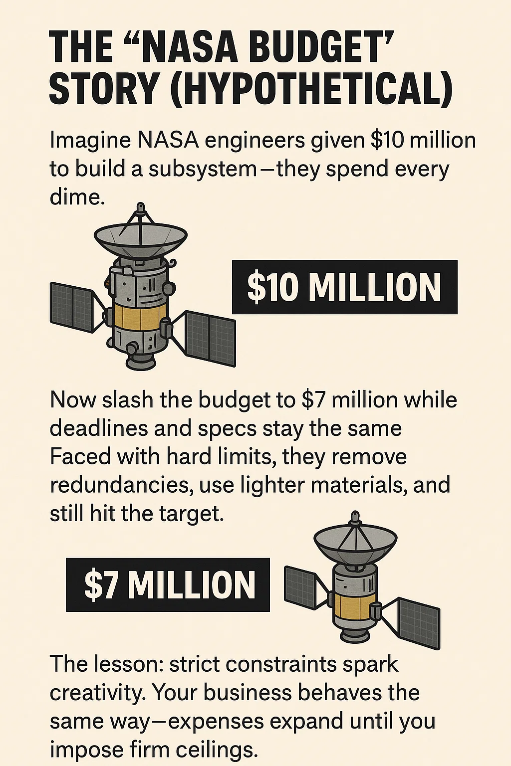 NASA Budget concept - constraints spark creativity