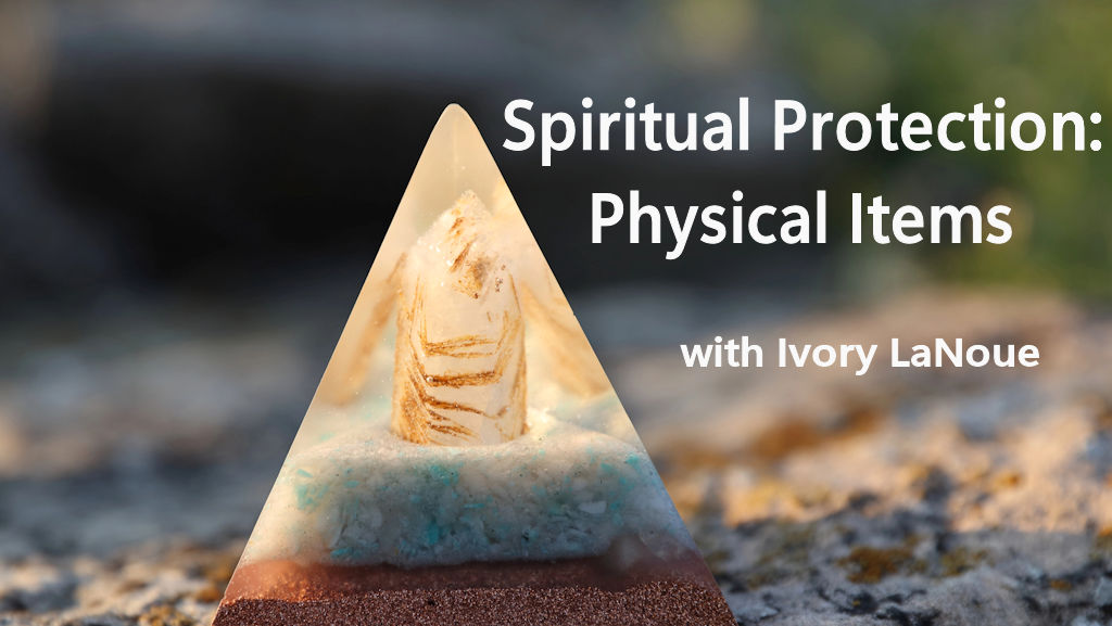 A collection of protective crystals and stones.