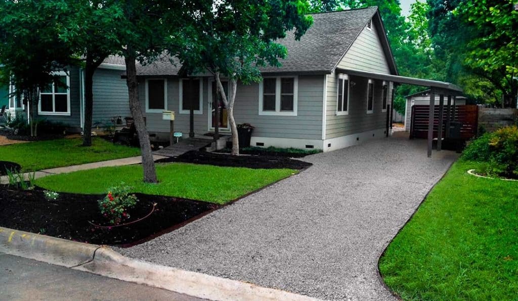 gravel driveway