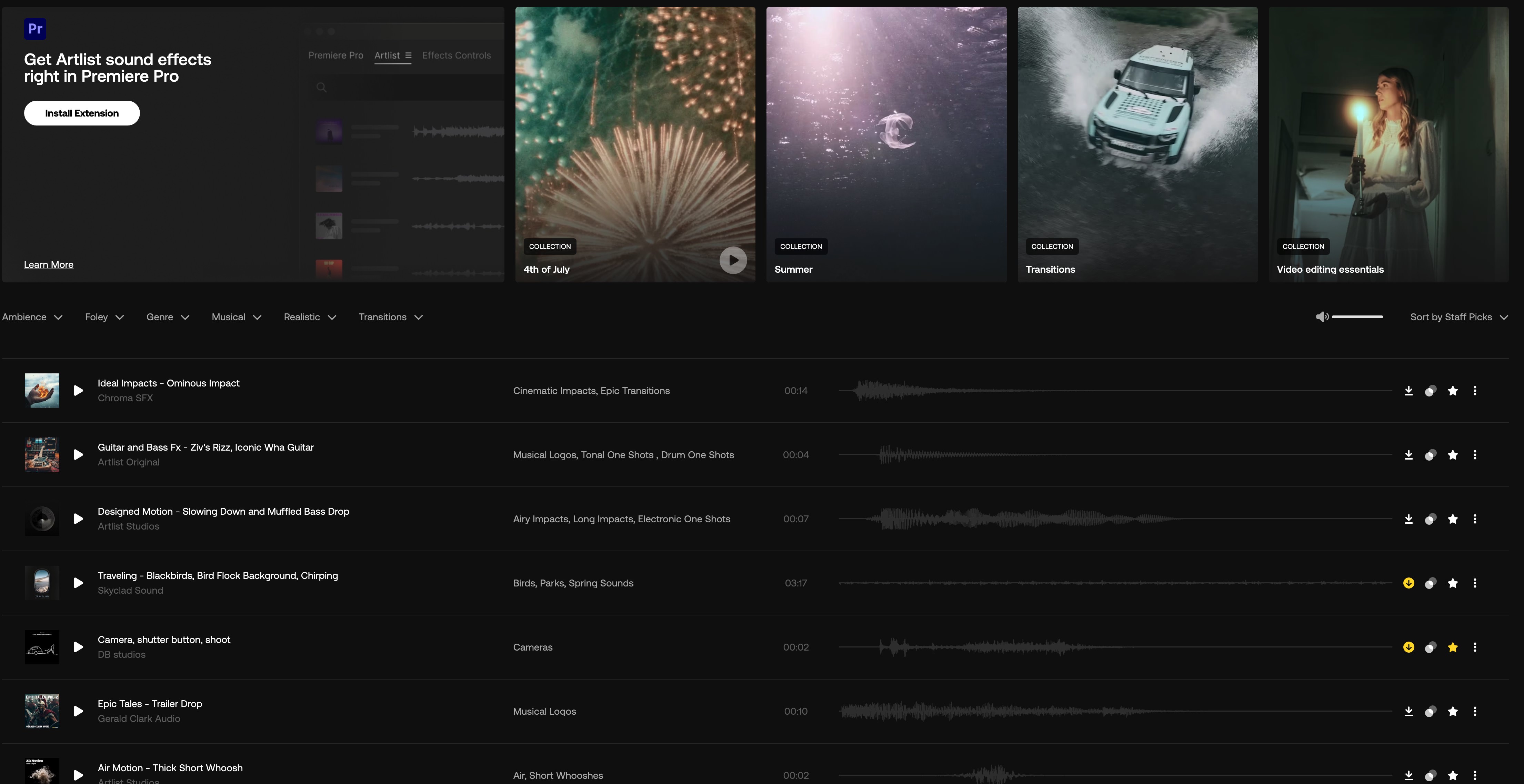 artlist sound effect sfx library artlist sound effect sfx library