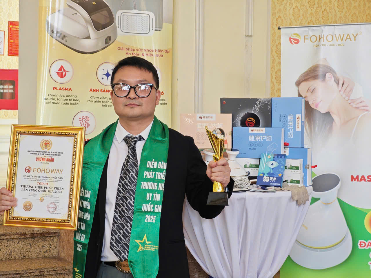 FOHOWAY VIỆT NAM VINH DỰ ĐƯỢC VINH DANH TOP 10 THƯƠNG HIỆU PHÁT TRIỂN BỀN VỮNG QUỐC GIA 2025