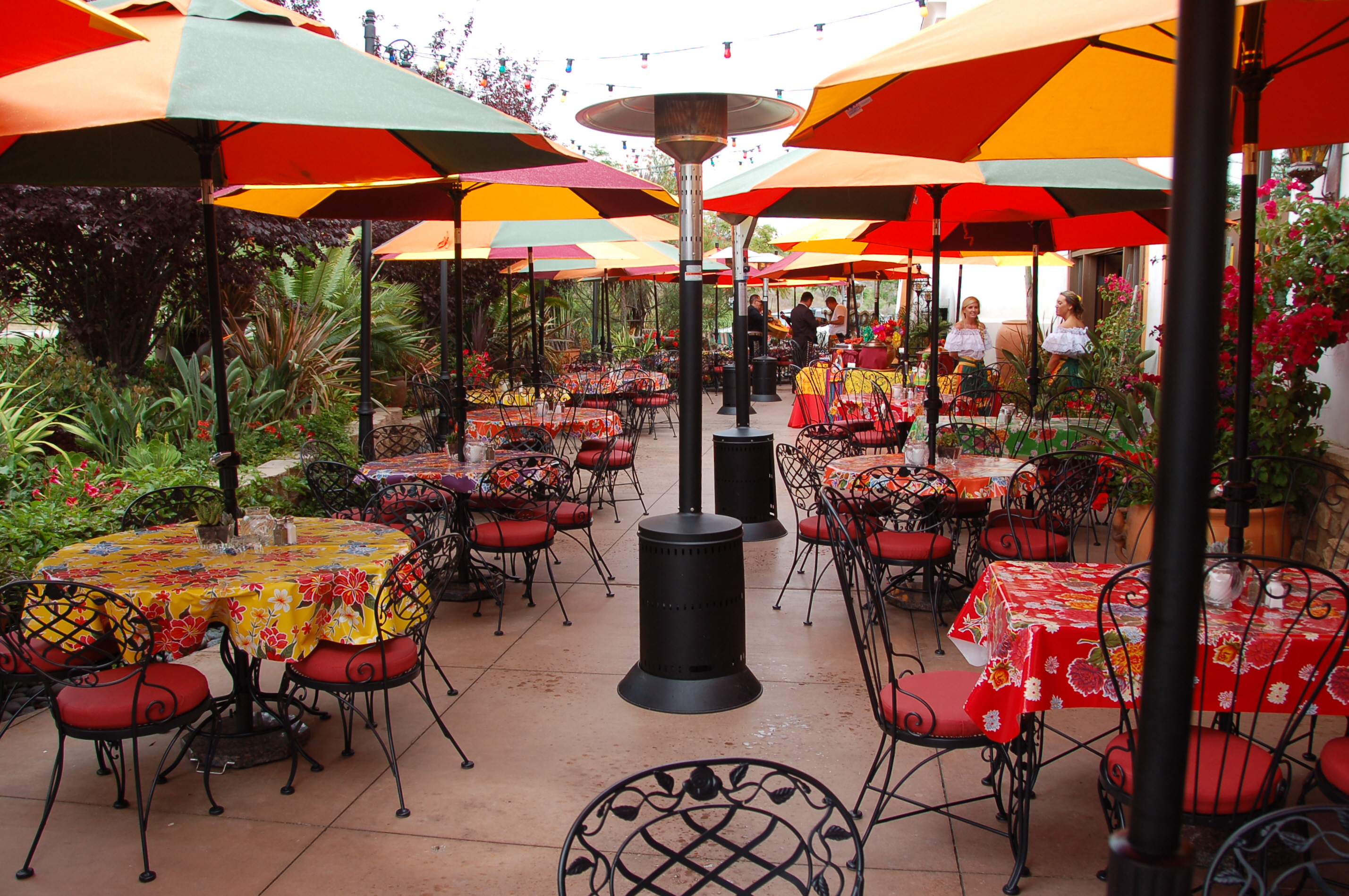 Patio of Casa de Bandini in Carlsbad San Diego