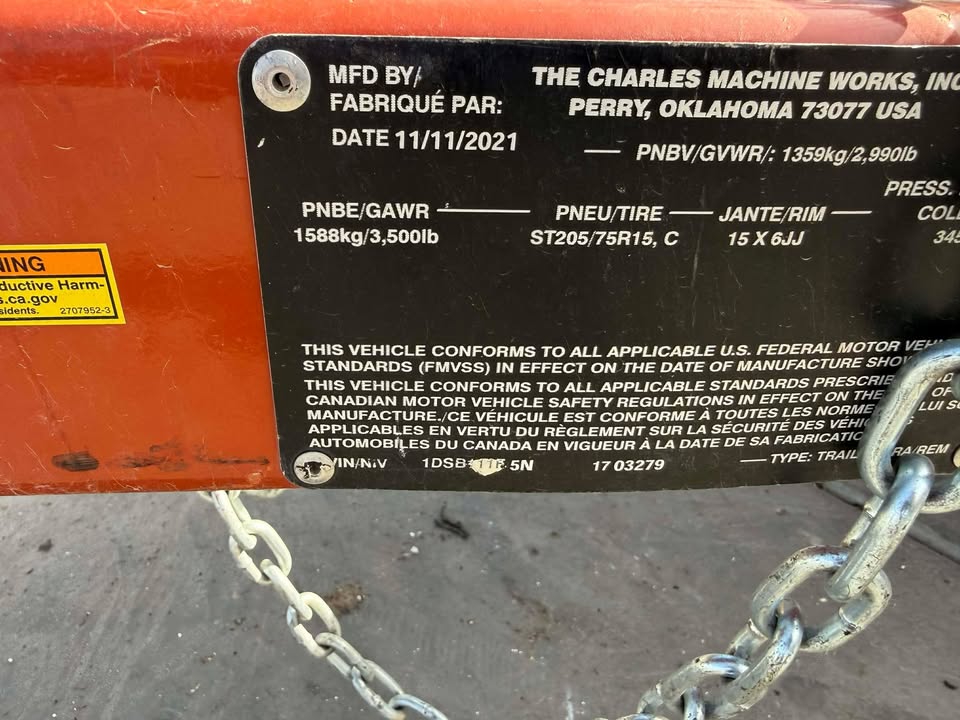 2022 Trencher with Trailer