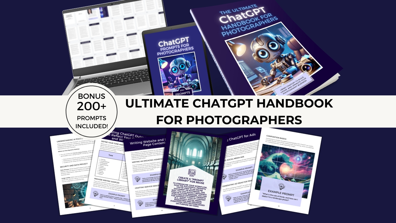The ultimate ChatGPT Handbook for Photographers The ultimate ChatGPT Handbook for Photographers