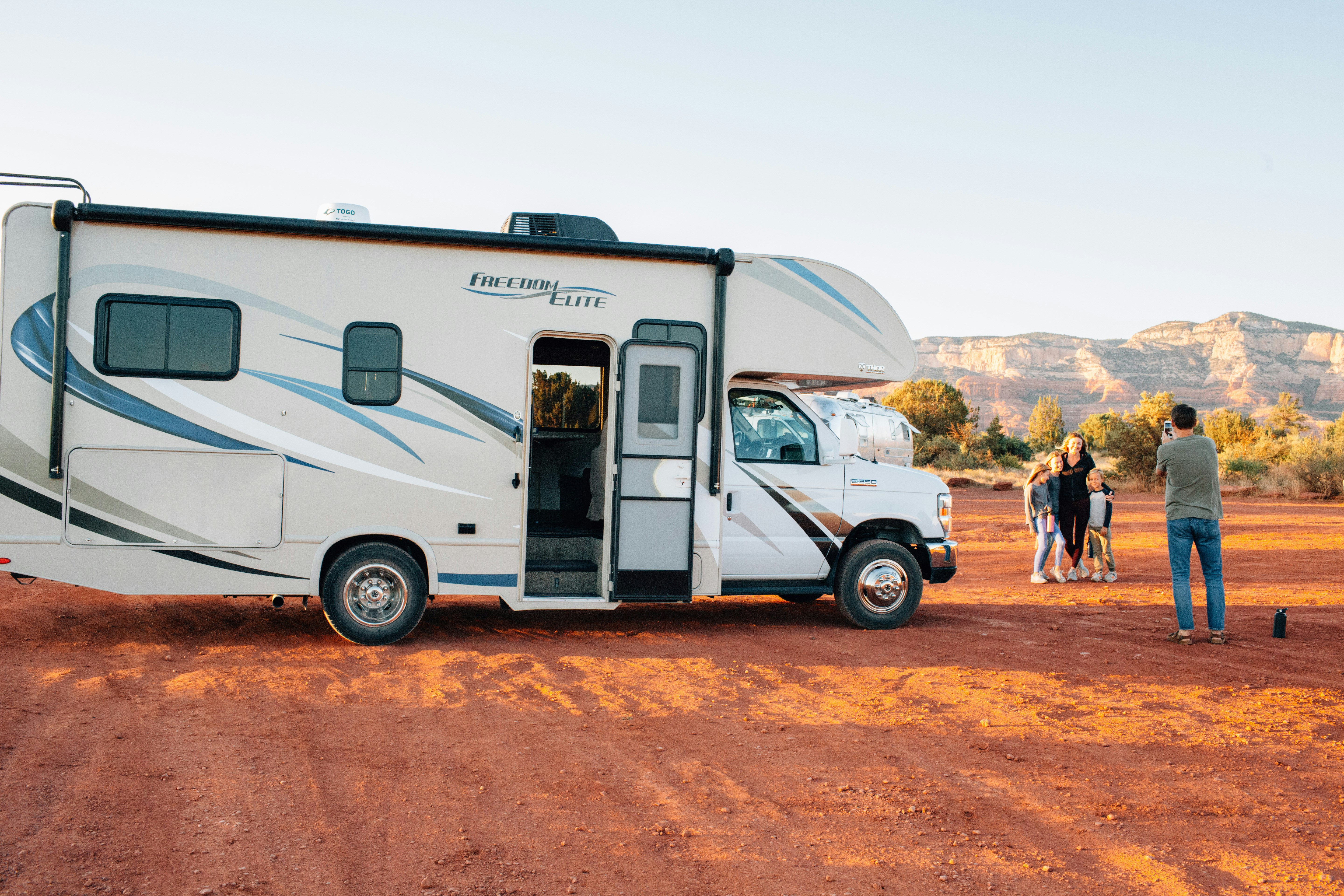 RV in the desert RV in the desert