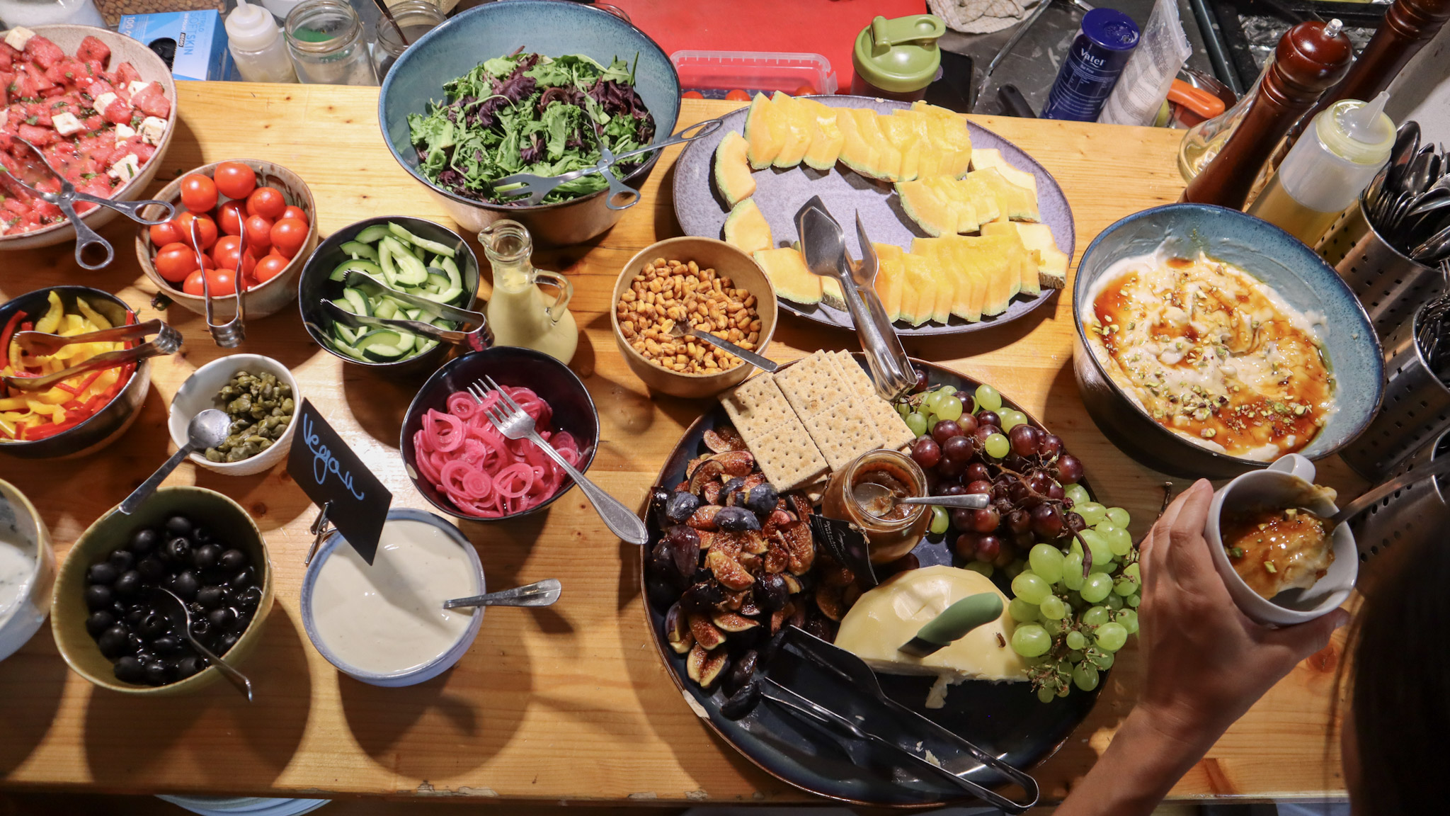 Delicious surf camp food