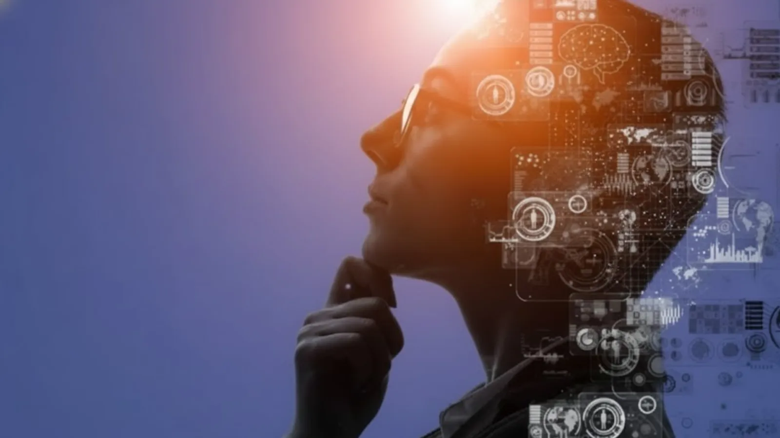 Visual representation of AI-driven thinking and analytics, supporting the question what is the best AI powered CRM.