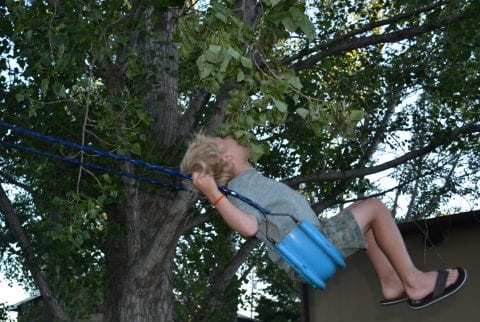 Child Swinging