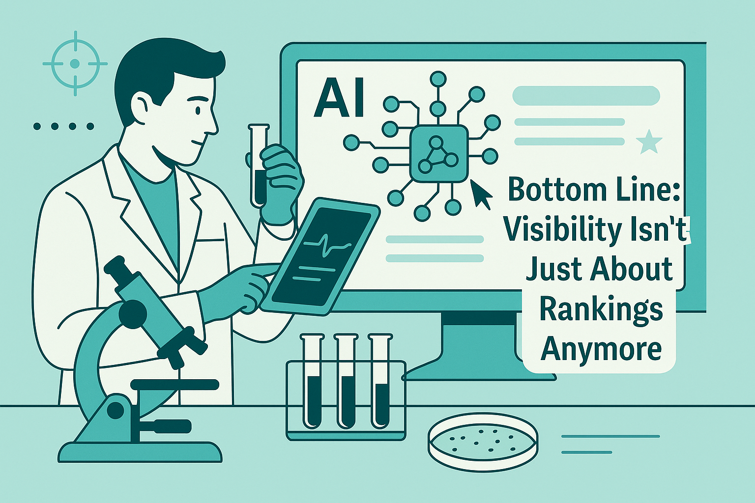 Image of lab test marketing worndering Bottom Line: Visibility Isn’t Just About Rankings Anymore Image of lab test marketing worndering Bottom Line: Visibility Isn’t Just About Rankings Anymore