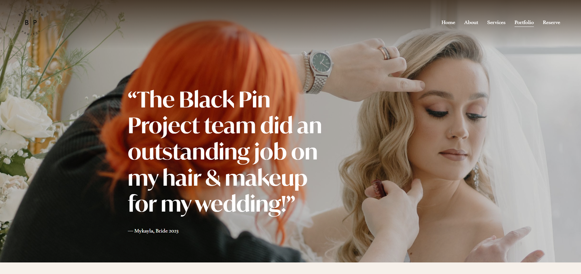 Black pin project website preview Black pin project website preview
