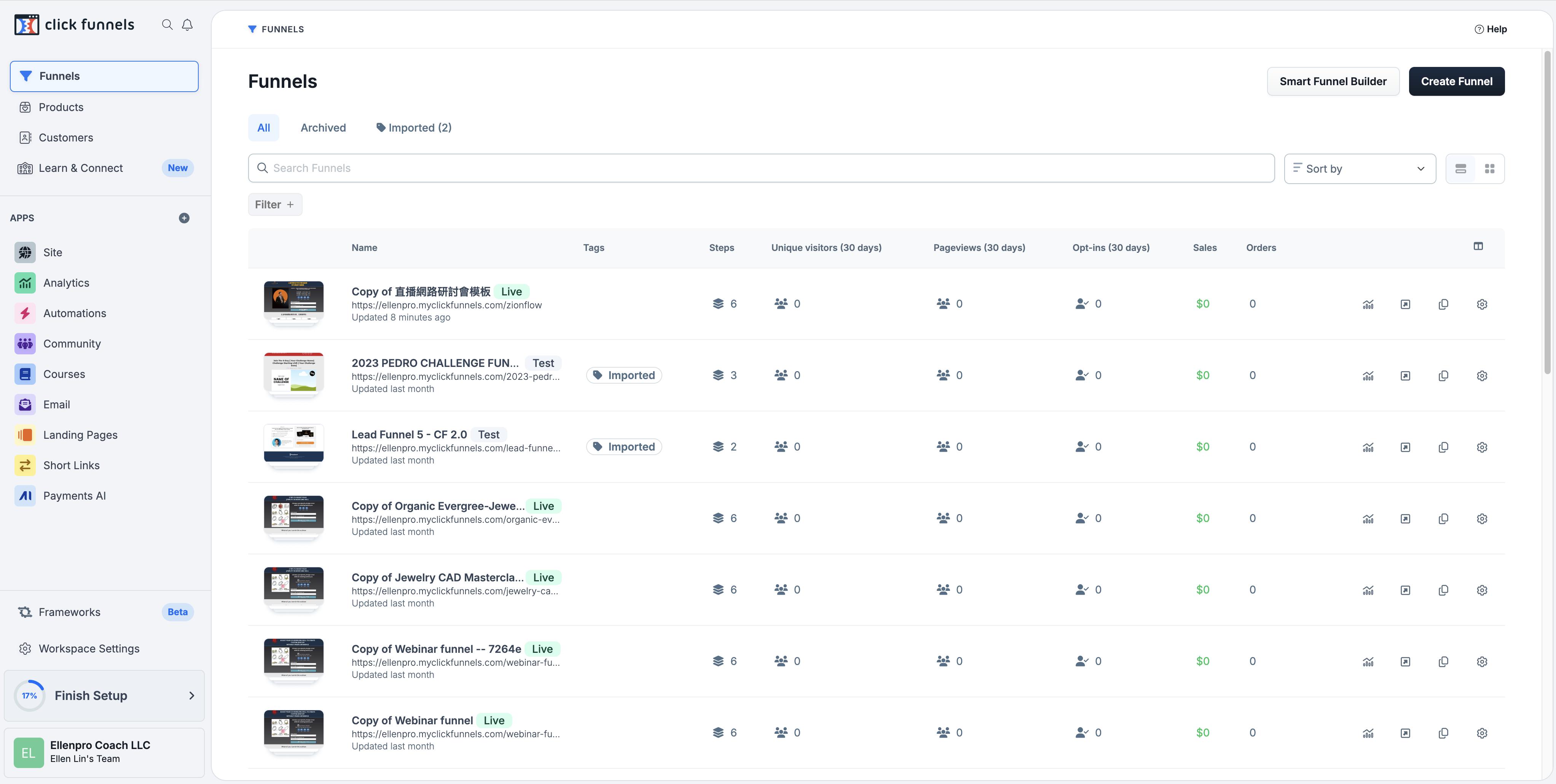 clickfunnels interface clickfunnels interface