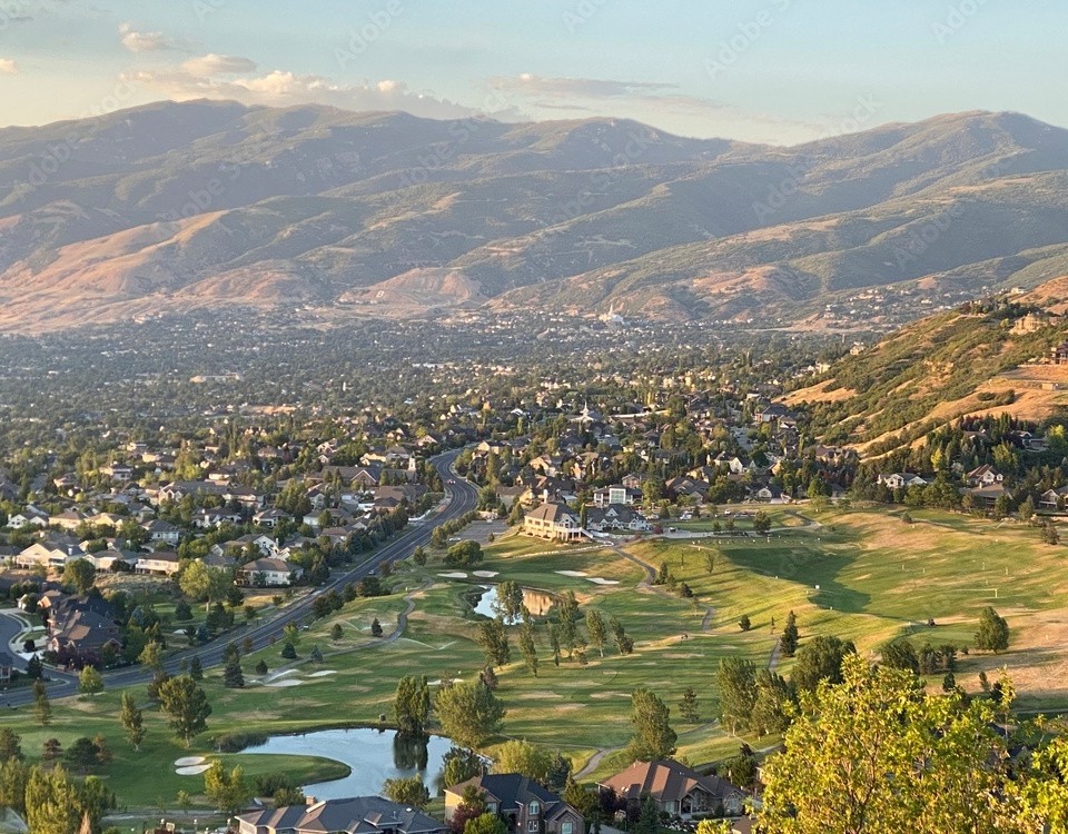 Utah mountains and valley