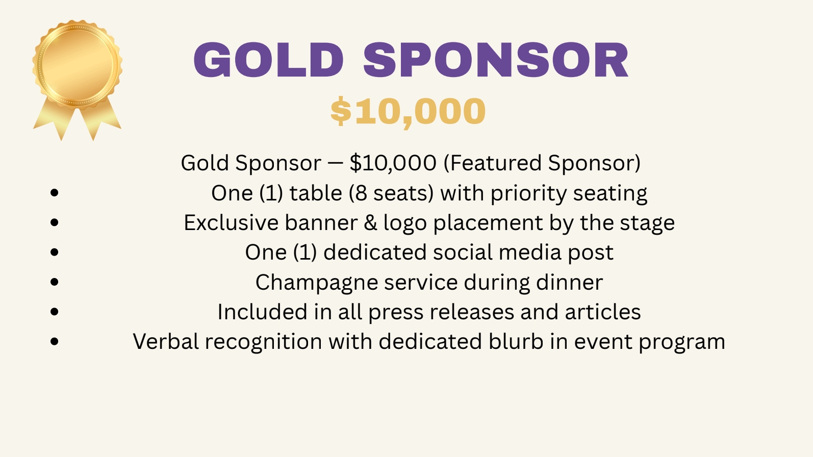 Sponsorship details 2