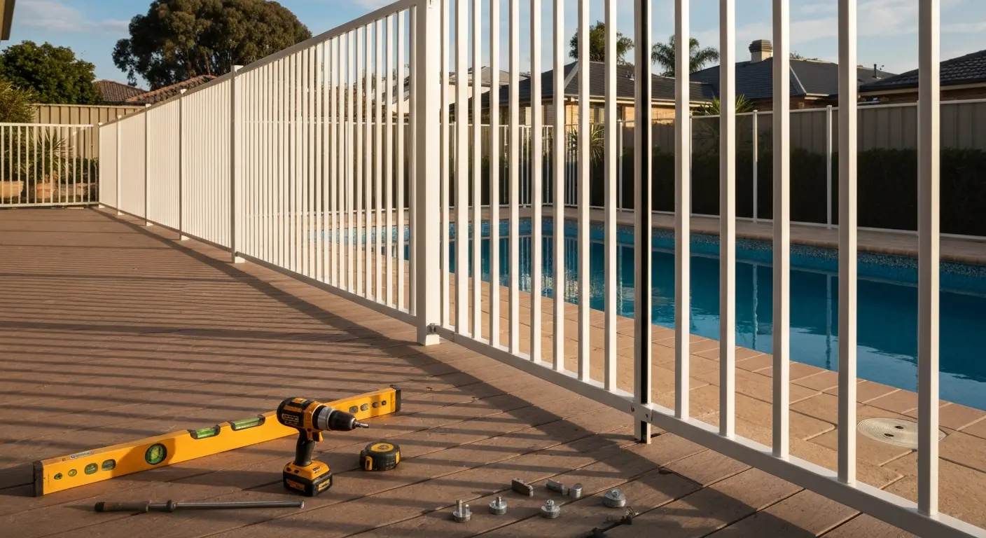 Pool enclosure fencing