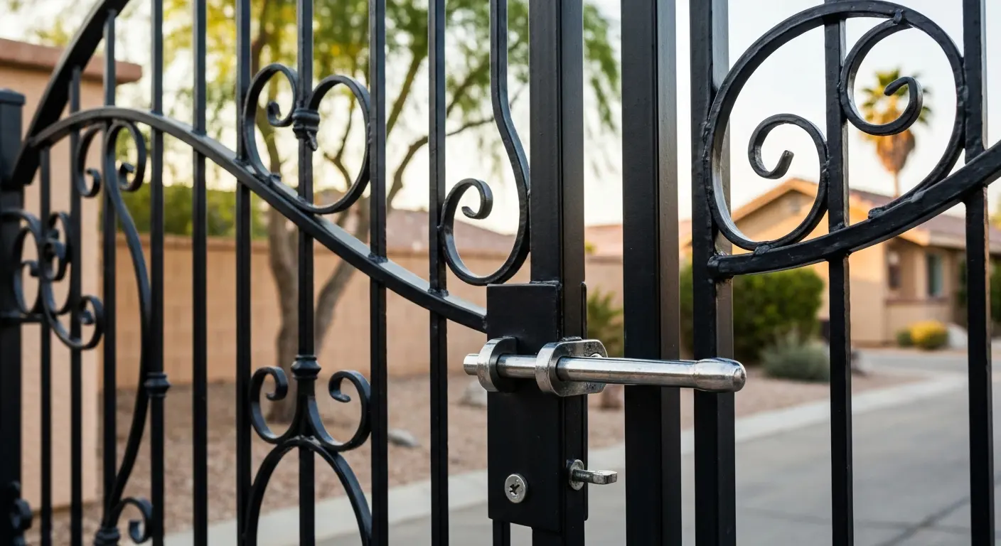 Wrought iron gate in Hemet