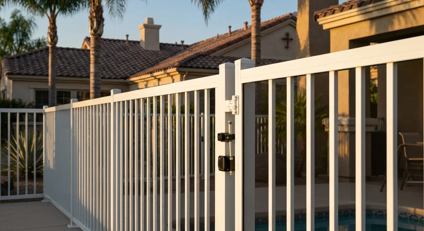 Pool enclosure fence