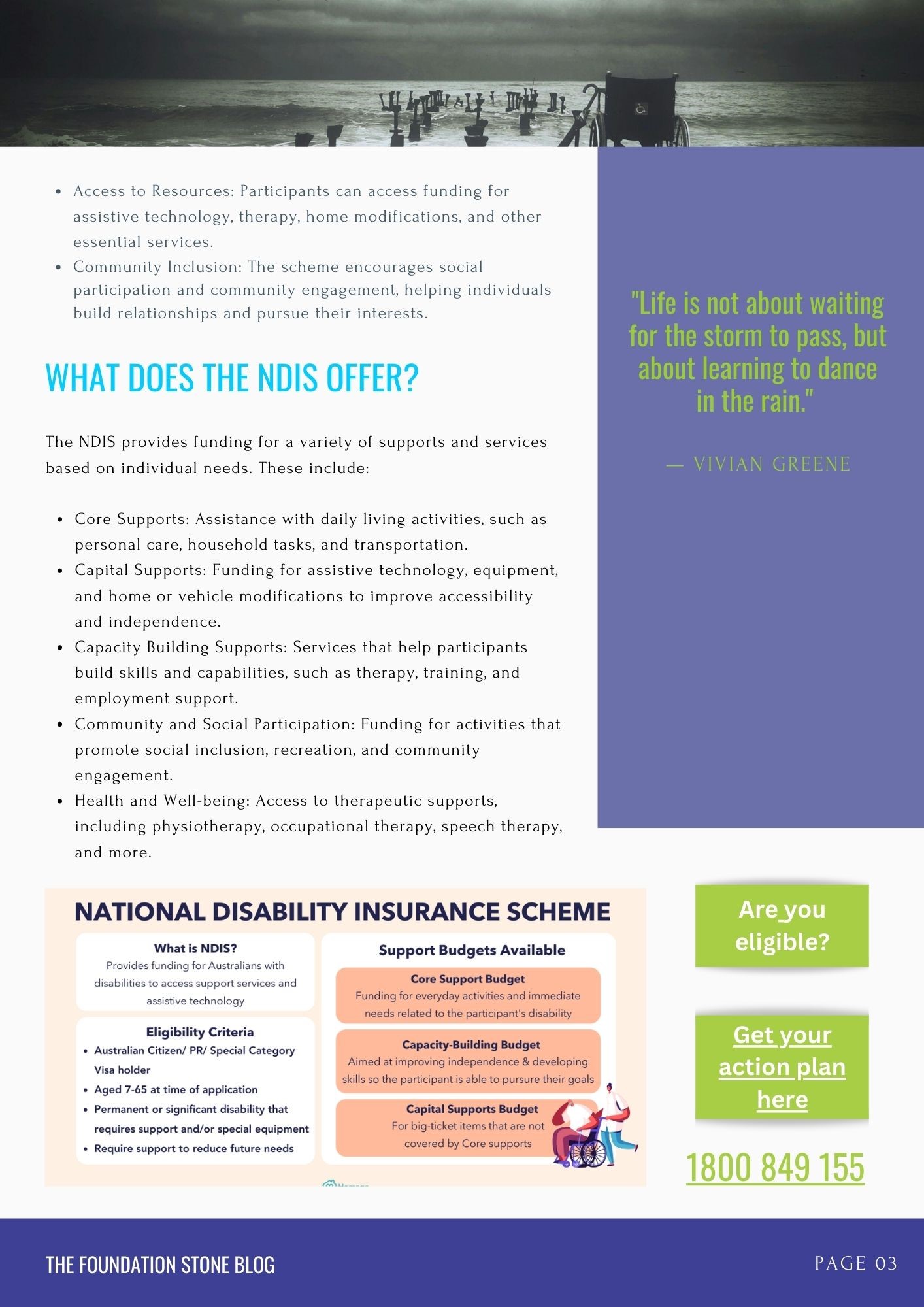 What does the NDIS offer