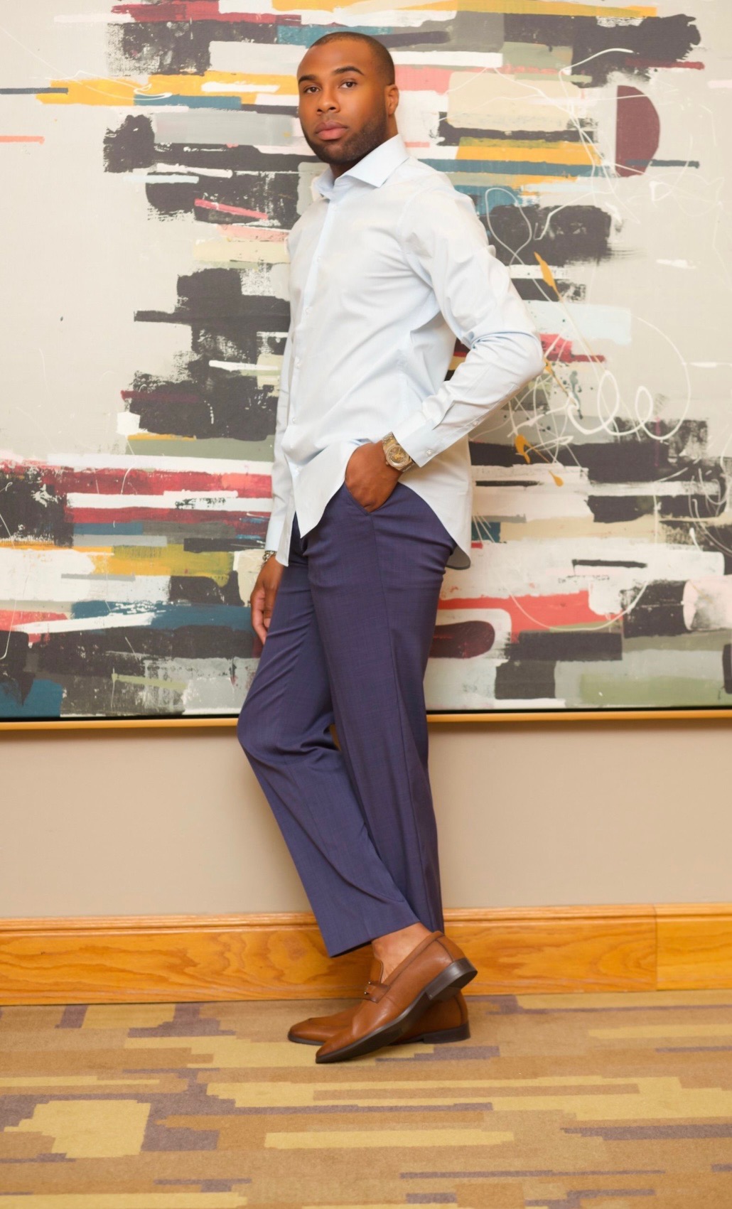 Carnelius Johnson - Confident Professional in Business District