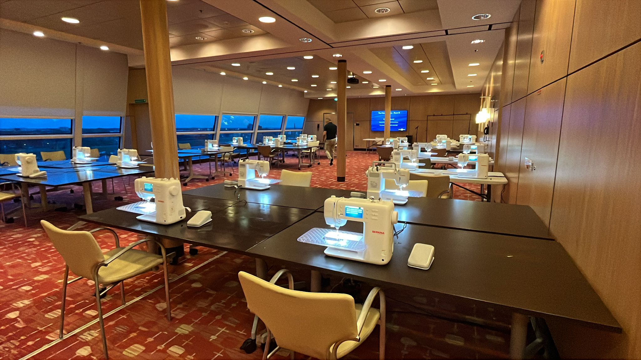 The sewing room on a cruise ship The sewing room on a cruise ship