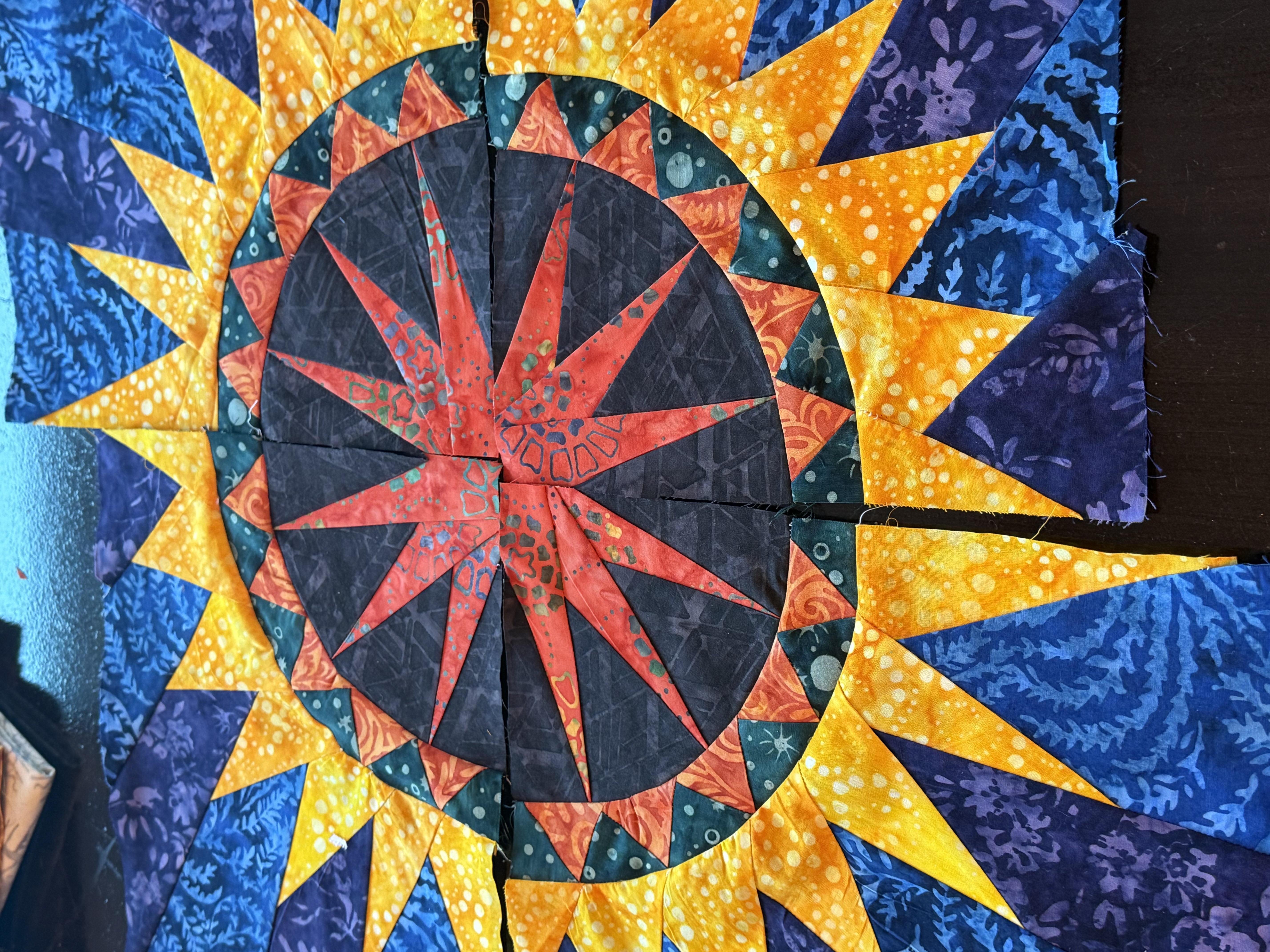 Quilt block made by a student Quilt block made by a student