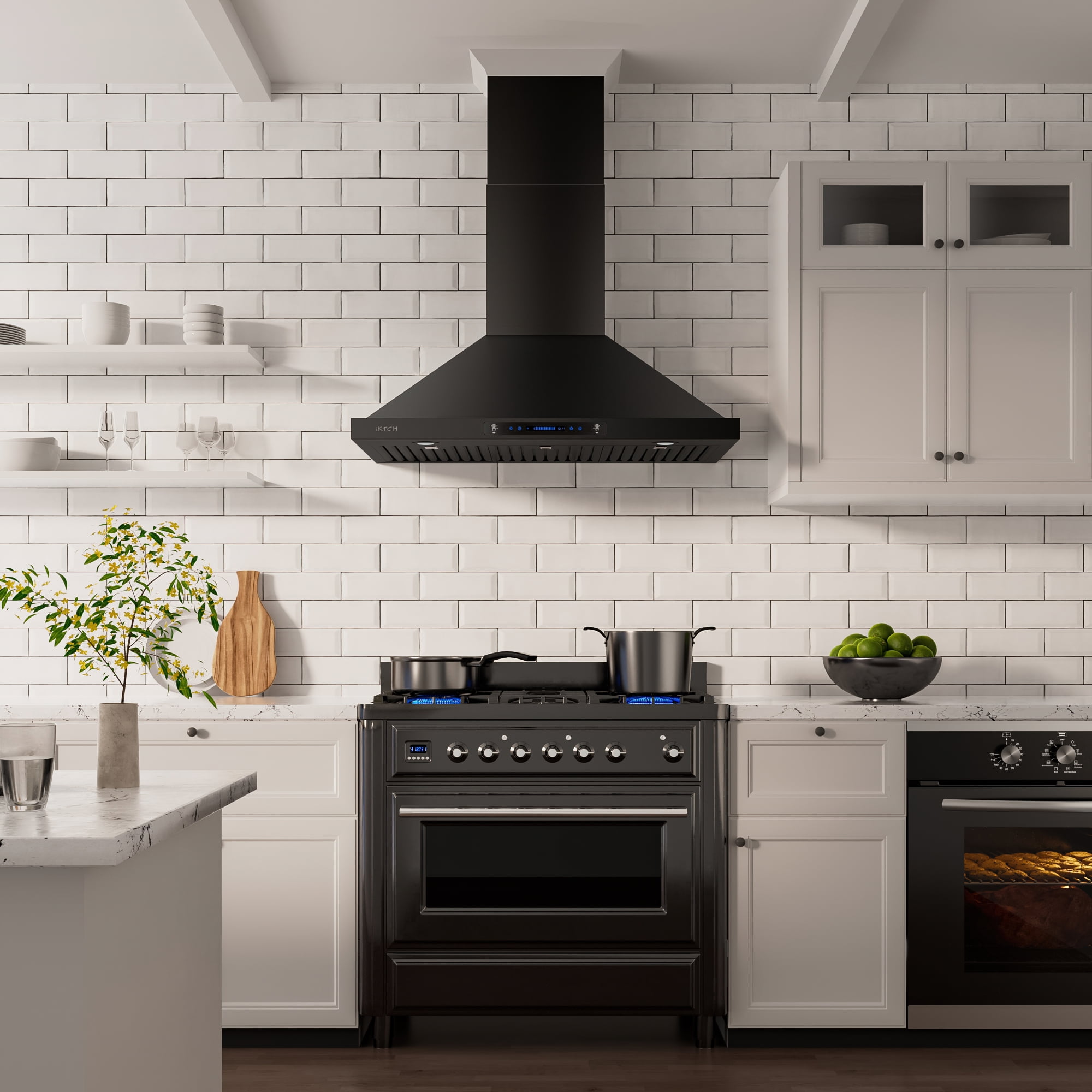 Range hood oven