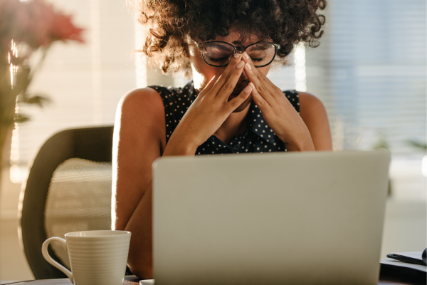 stressed woman stressed woman