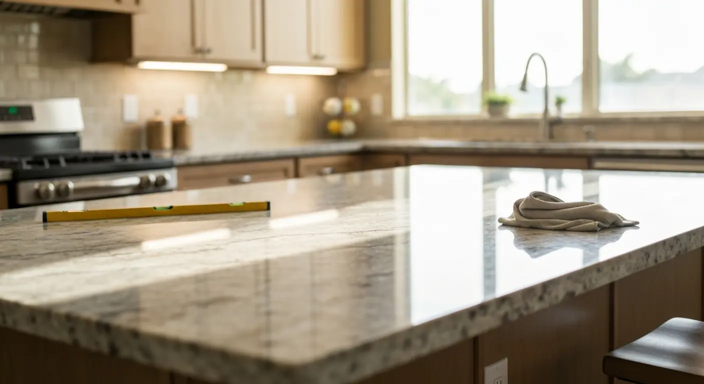Kitchen countertop installation