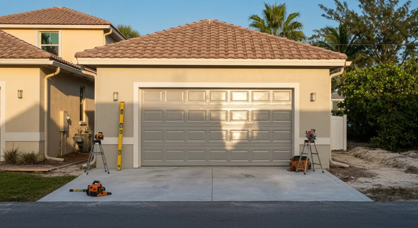 Garage construction example