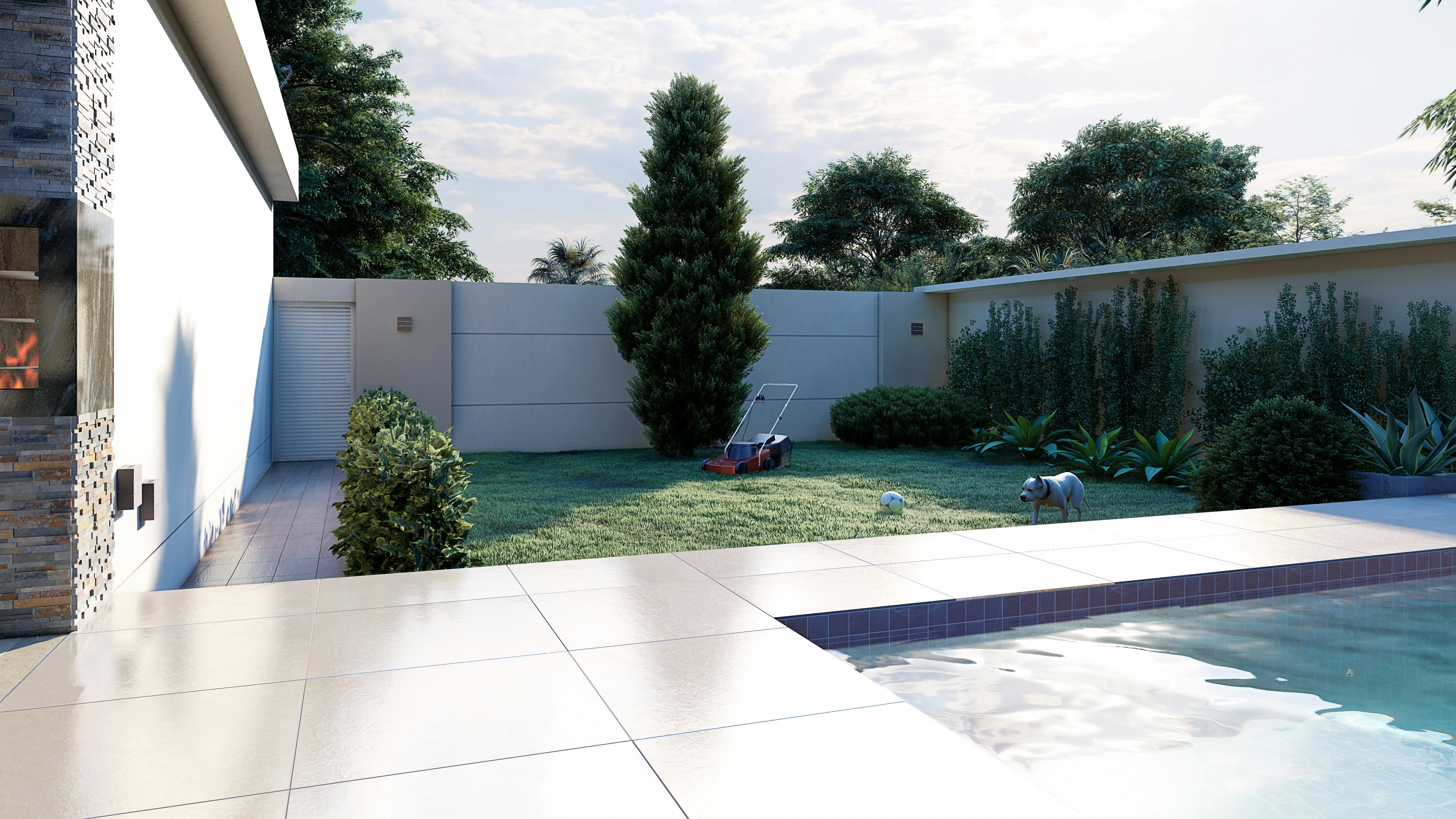 lawn area