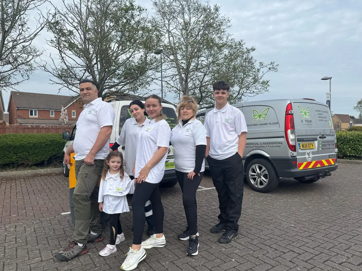 eXteam Cleaning family-run team with branded van in Bognor Regis