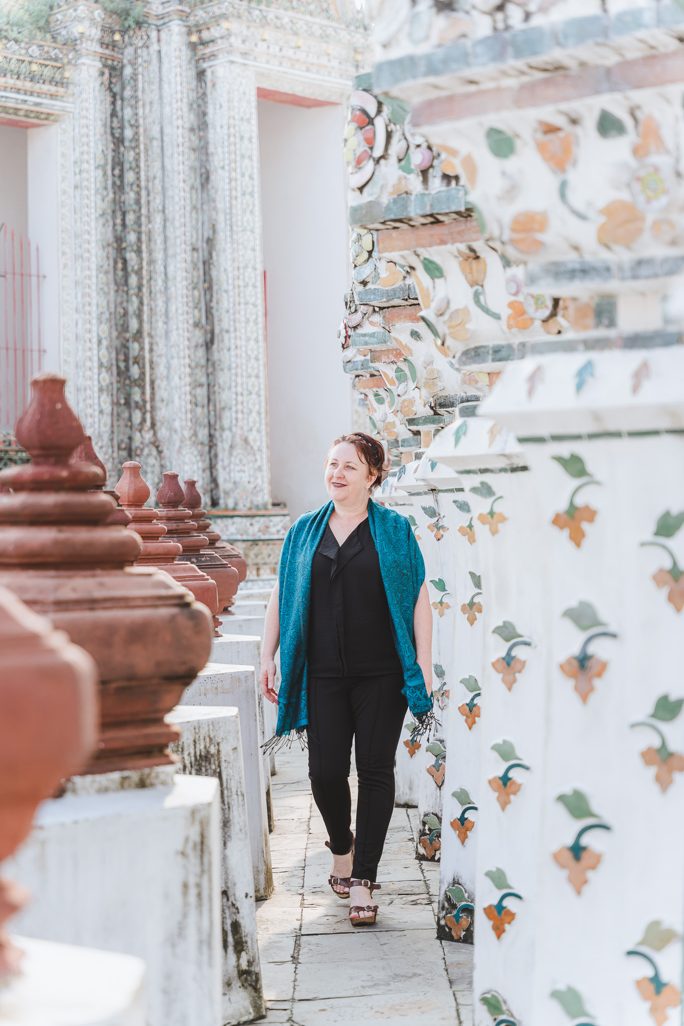 Walking around Wat Arun Bangkok Thailand