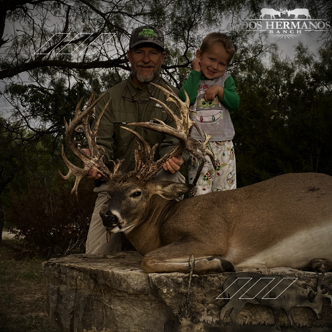 LeeRoy Tracy is the owner of Dos Hermanos Ranch. A Texas Hunting Ranch located outside of San Angelo Texas. His son-in-law Jake and daughter Leah help him run the ranch as does his son Mason