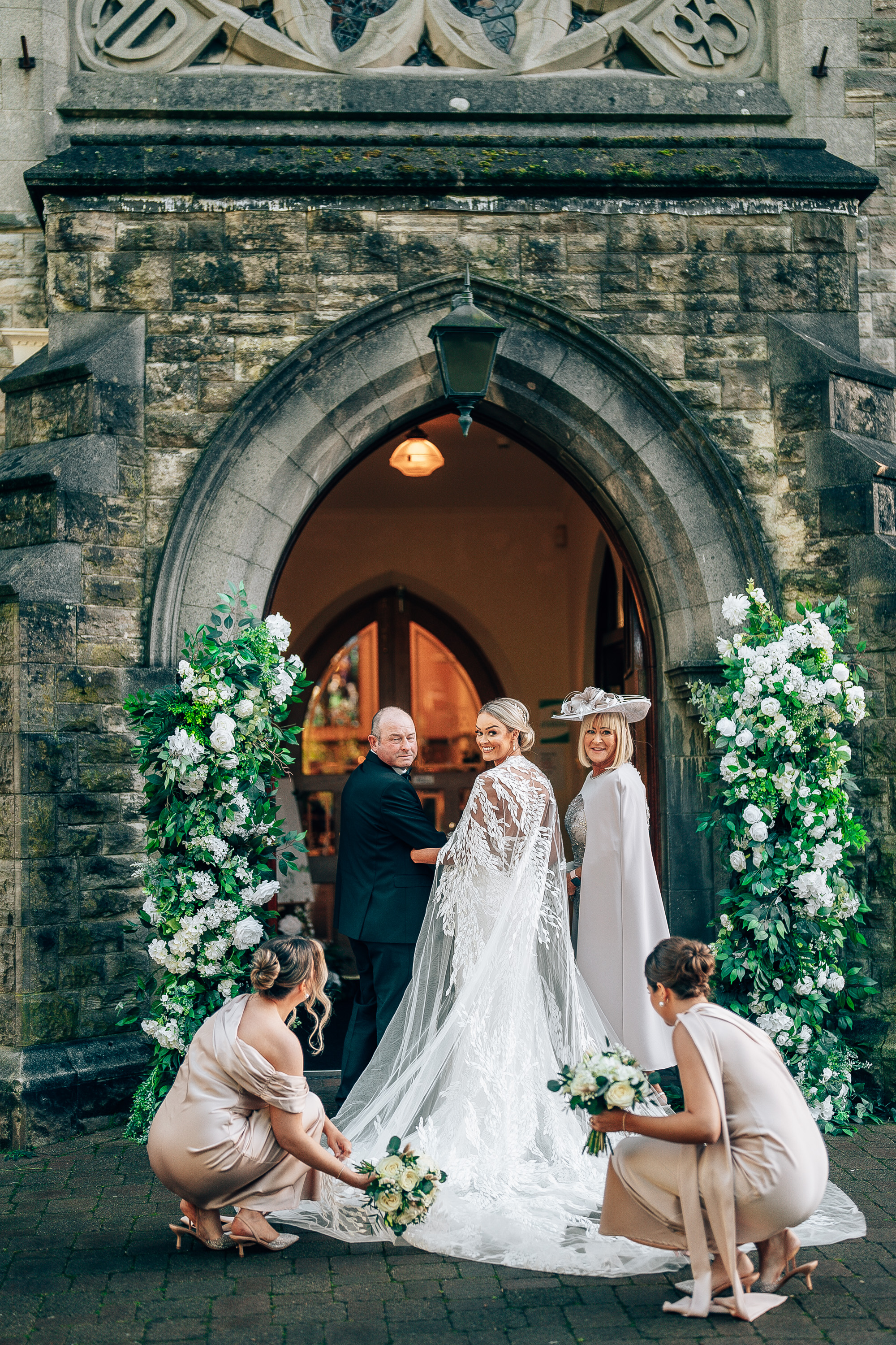 chapel wedding photograph Tullyglass Hotel