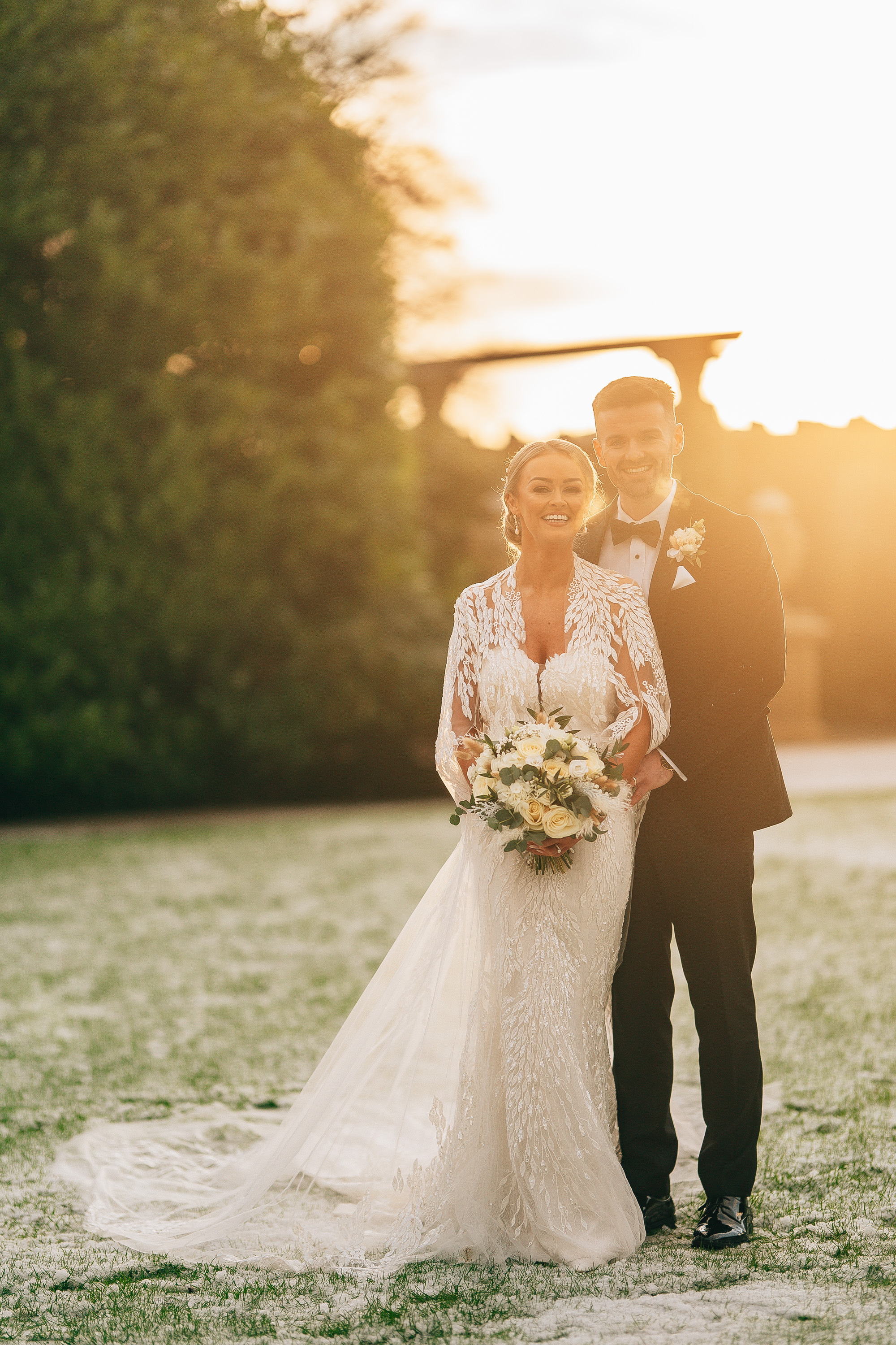 Winter light at Tullyglass Hotel Wedding