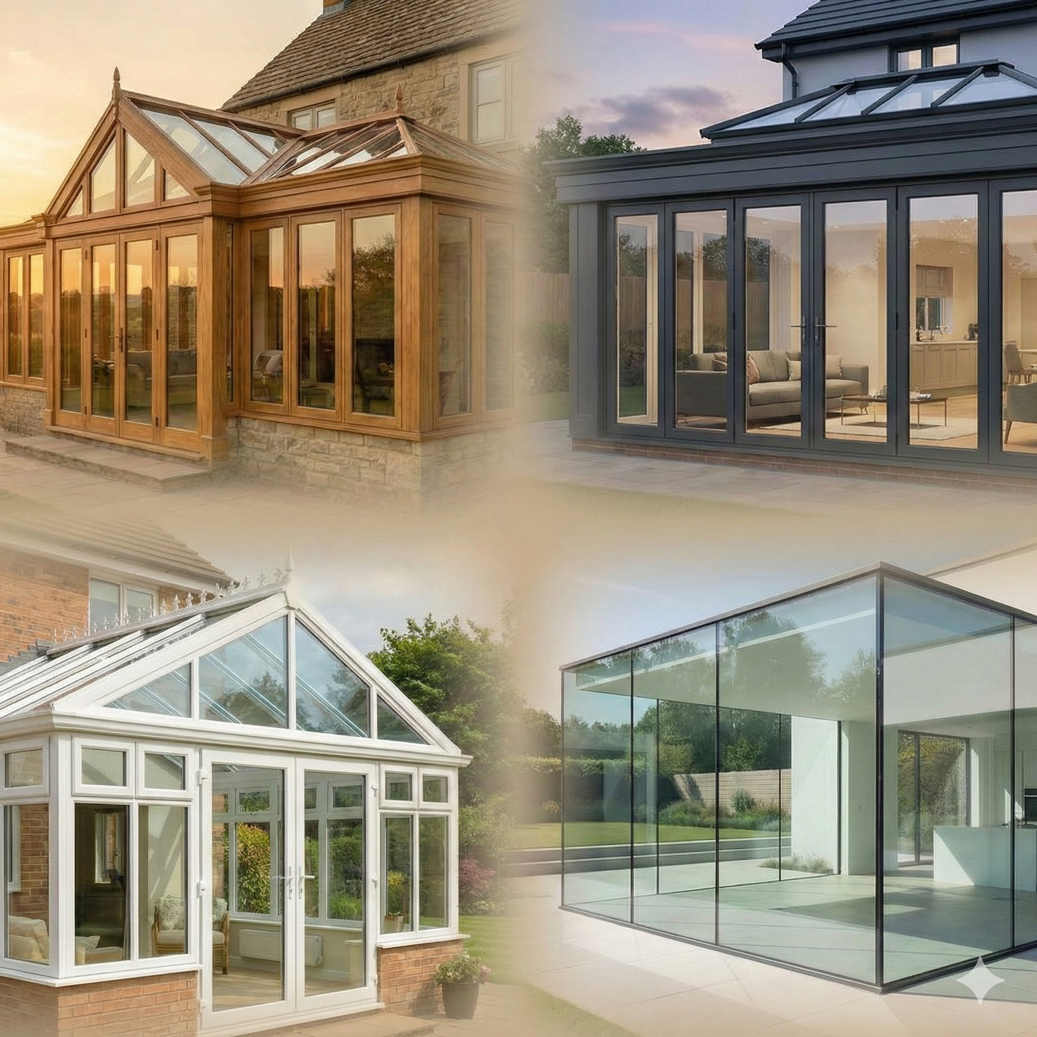 Luxury conservatory design and glass extension options