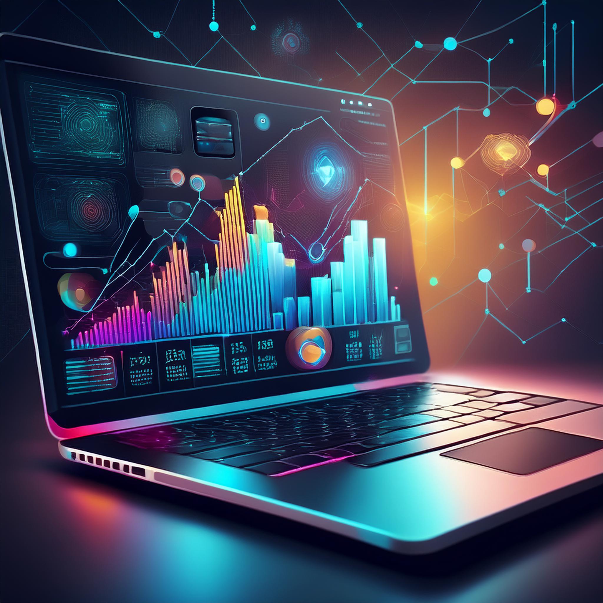 Technology/Automation (e.g., a Laptop with Graphs or AI icons)