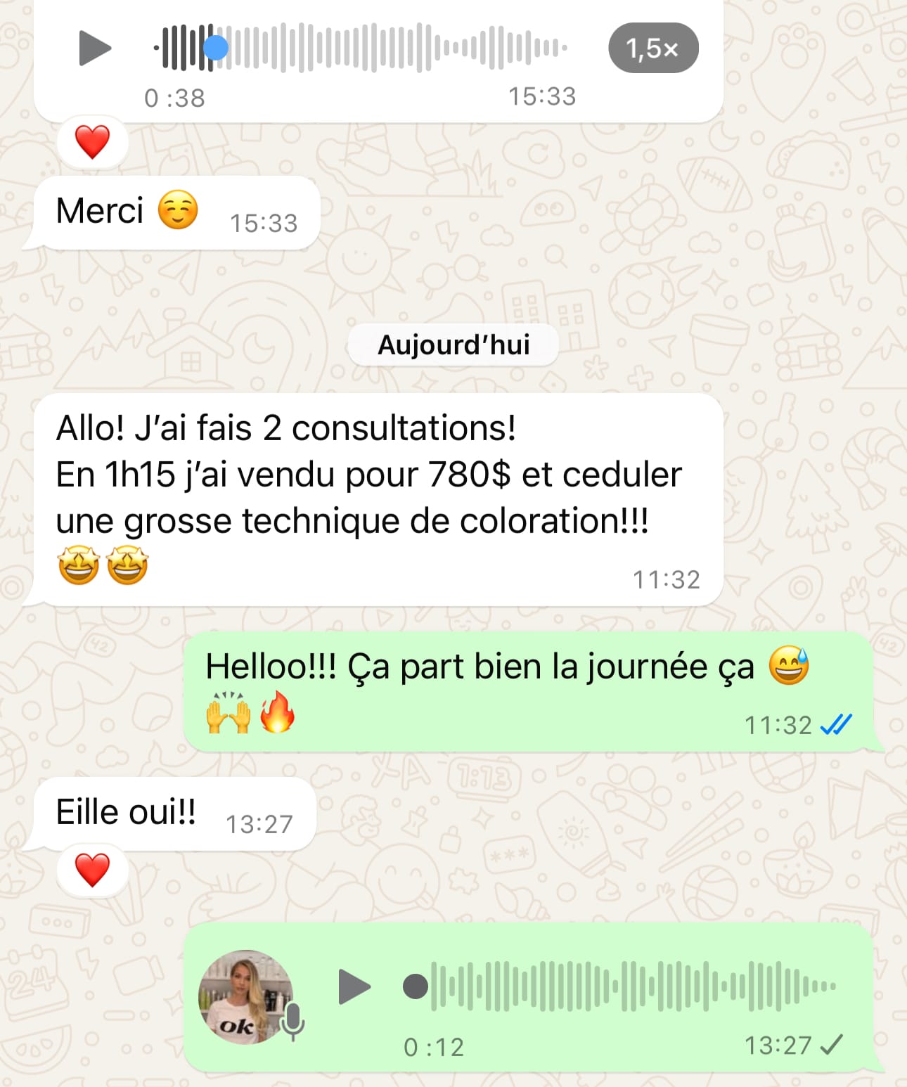 Témoignage écrit d'une cliente Transformation-Elle