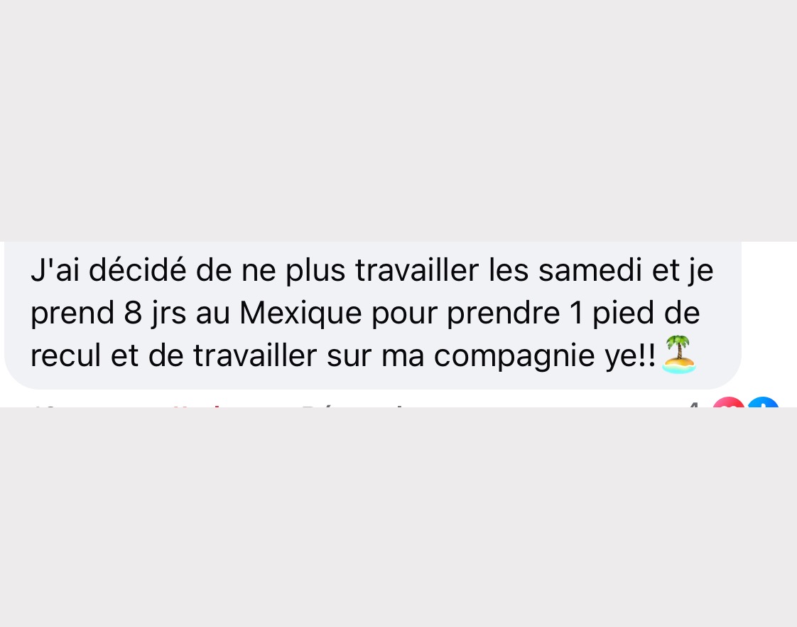 Témoignage écrit d'une cliente Transformation-Elle