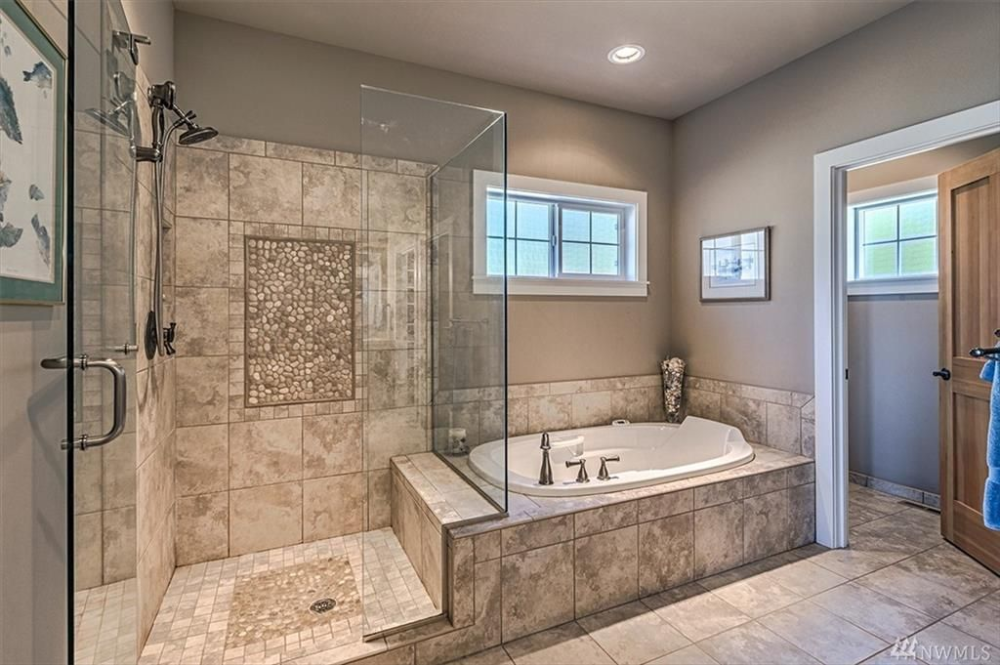 Patterned Tile Walk-In Shower Patterned Tile Walk-In Shower