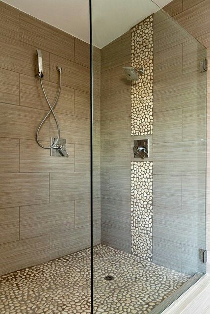 Double Showerhead Walk-In Shower Idea Double Showerhead Walk-In Shower Idea