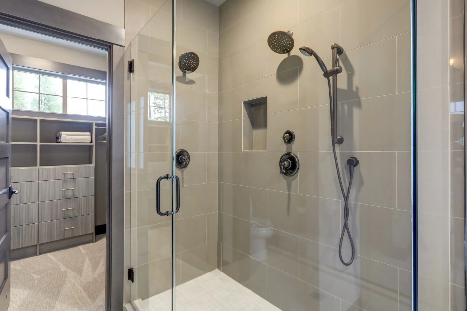 Subway Tiled Walk-In Shower Idea Subway Tiled Walk-In Shower Idea