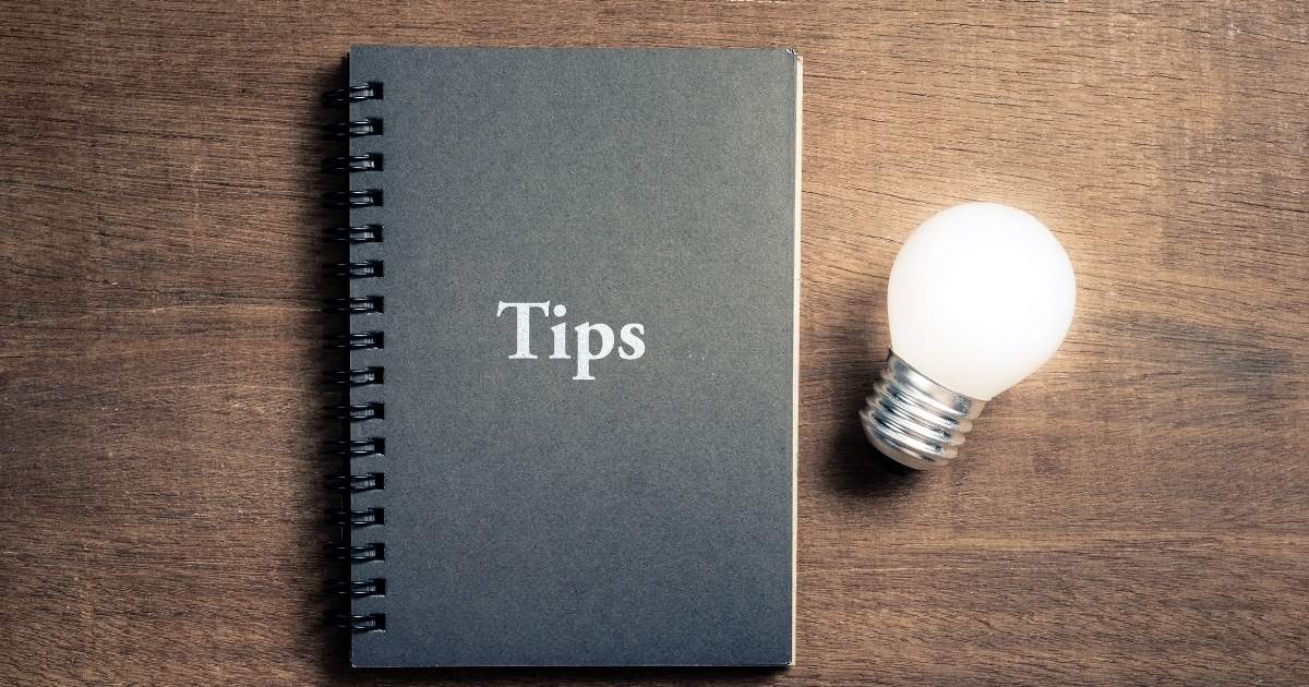 tips note book and bulb tips note book and bulb