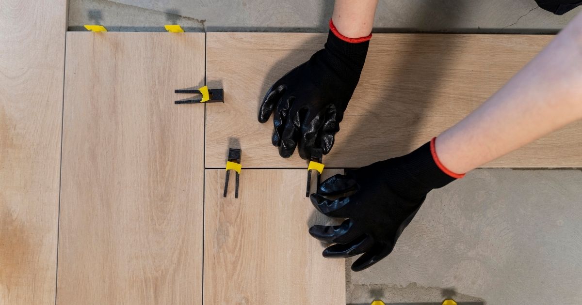 man maintaining flooring man maintaining flooring